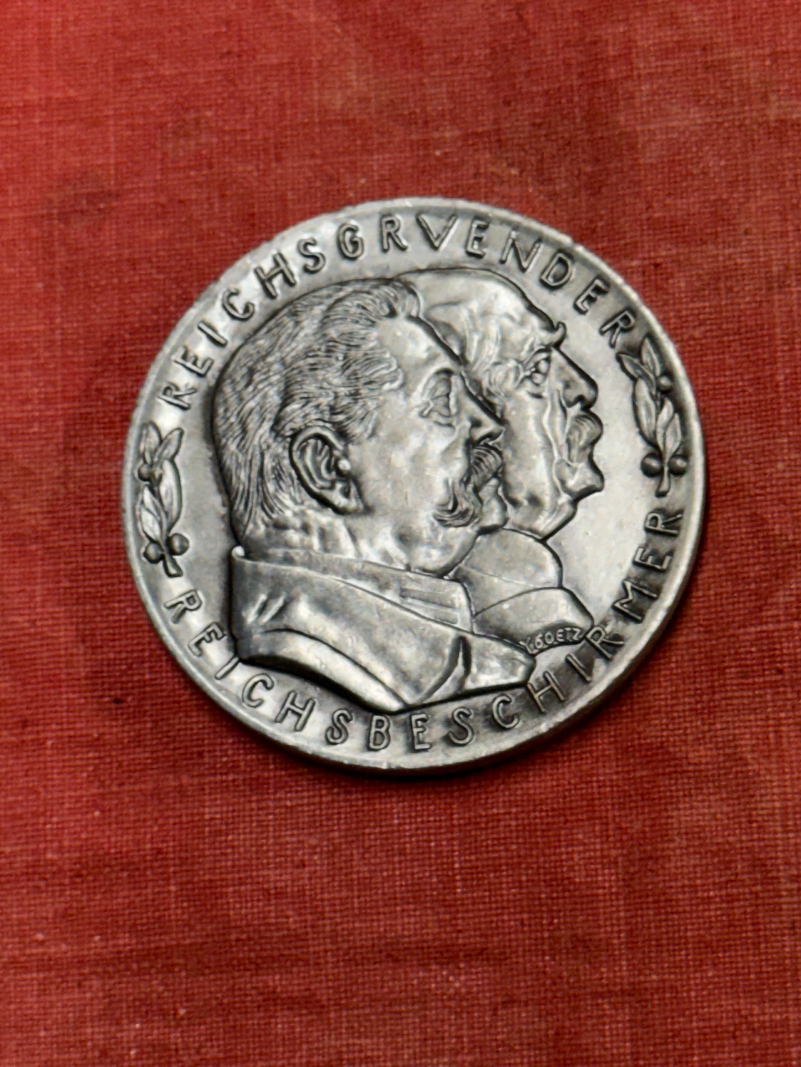 WW1 WWII German Karl Goetz coin medal medallion: WW1 WWII German Karl Goetz coin medal medallion
