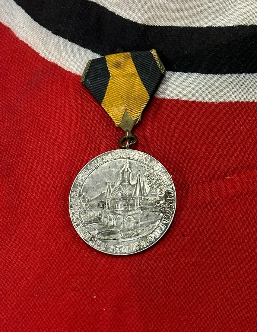 RARE WW1 GERMAN/ROMANIA HUNTING MEDAL WITH RIBBON: RARE WW1 GERMAN/ROMANIA HUNTING MEDAL WITH RIBBON