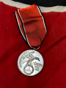 WW2 GERMAN BLOOD ORDER MEDAL WITH ORIGINAL RIBBON