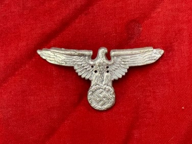 RARE WW2 GERMAN WAFFEN-SS VISOR CAP EAGLE