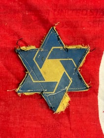 WW2 GERMAN JUDAICA Warsaw Ghetto Star of David - Vet Bring Back