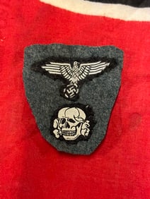 WW2 GERMAN WAFFEN SS CAP INSIGNIA SET CUTOFF STYLE