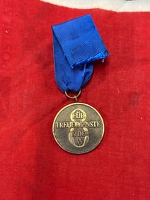 SCARCE WW2 GERMAN SS 8 YEAR LONG SERVICE MEDAL AWARD
