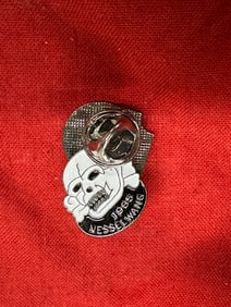 POST WW2 GERMAN TOTENKOPF SS DIVISION SKULL PIN