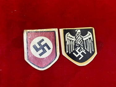 WW2 GERMAN WEHRMACHT HELMET PAIR OF DECAL'S