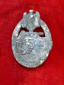 German WWII Panzer Assault Tank Badge