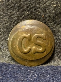SCARCE CIVIL WAR CONFEDERATE C.S. CAVALRY BRIDLE ROSETTE
