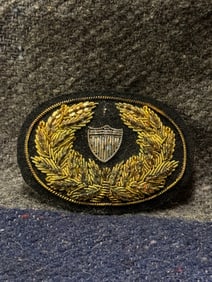 RARE CIVIL WAR TOPOGRAPHICAL ENGINEER HAT BADGE IN BULLION