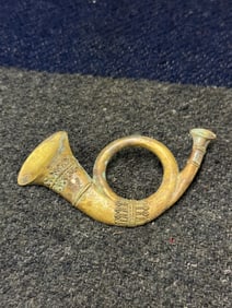 RARE CIVIL WAR UNION INFANTRY HORN HEADGEAR BADGE INSIGNIA