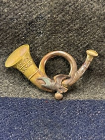 RARE CIVIL WAR INFANTRY NEW YORK STATE HEADGEAR BADGE INSIGNIA