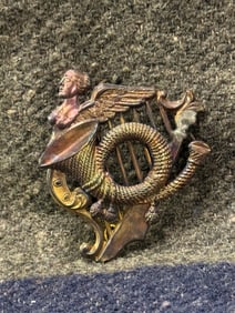CIVIL WAR 69TH NY IRISH CORPS INFANTRY HARP BADGE INSIGNIA