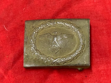 RARE WW2 GERMAN TENO OFFICER BELT BUCKLE