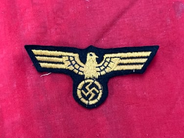 German WWII EM/NCO Naval Coastal Artillery Breast Eagle