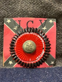 CIVIL WAR CONFEDERATE UCV NORTH CAROLINA HEADGEAR BADGE INSIGNIA
