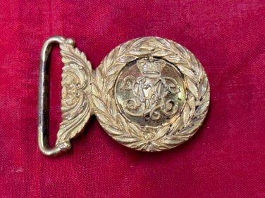 RARE WW1 GERMAN OFFICER DECOARATED BELT PLATE BUCKLE
