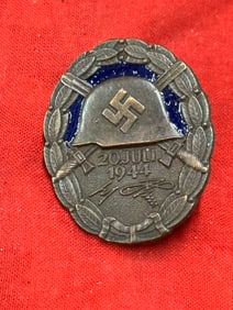 WWII GERMAN OPERATION VALKYRIE WOUND BADGE