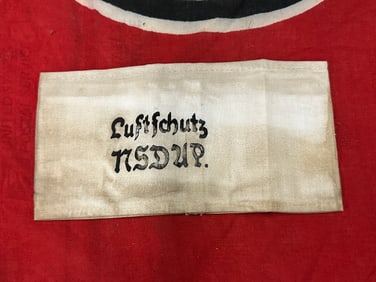 RARE WW2 GERMAN 'LUFTSCHUTZ NSDAP' ARMBAND