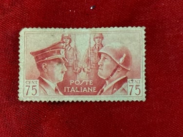 WW2 GERMAN ADOLF HITLER 75 CENT STAMP