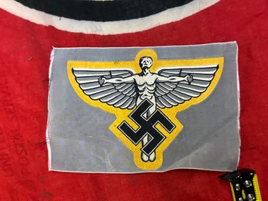 RARE WW2 GERMAN NSFK LEADERS CLOTH BADGE INSIGNIA