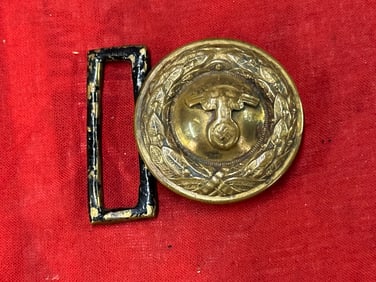 GERMAN WWII PRISON OFFICIALS BELT BUCKLE, BY RZM