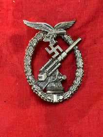 WW2 GERMAN LUFTWAFFE FLAK BADGE BY GWL
