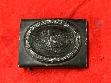 RARE WW2 GERMAN ENLISTED FORESTRY OFFICIAL BELT BUCKLE