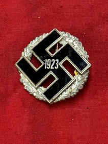 WW2 German 1923 Gau Honor Badge With Serial # 58180
