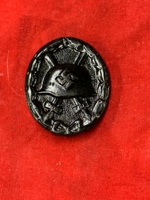 RARE WW2 GERMAN BLACK WOUND BADGE