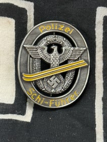 SCARCE WW2 GERMAN POLICE SKI LEADERS BADGE