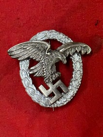 WW2 GERMAN LUFTWAFFE OBSERVER BADGE EARLY TO MID-WAR