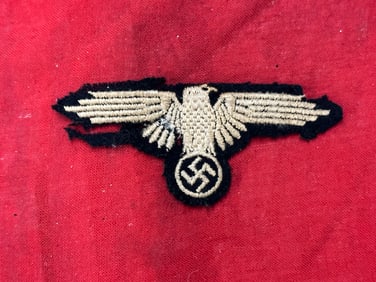 RARE WW2 GERMAN WAFFEN SS SLEEVE EAGLE CLOTH BADGE