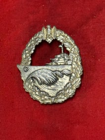 Rare WW2 German Kriegsmarine Destroyer Badge