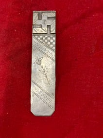 RARE WW2 GERMAN SWASTIKA BOOK MARKER
