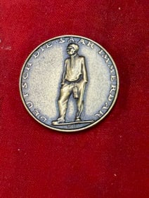 WW2 Germany - 1935 Saar referendum silver medal