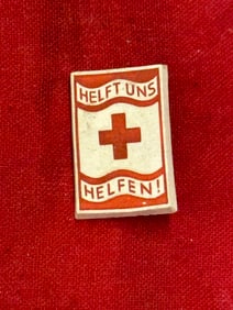 Original German WW 2 Tinnie WHW / Winterhilfswerk - Red Cross - Helft uns Helfen