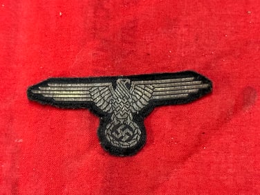 RARE WW2 GERMAN WAFFEN SS SLEEVE EAGLE CLOTH BADGE