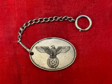 WWII GERMAN WAFFEN SS GESTAPO IDENTIFICATION TAG SERIAL # 1053
