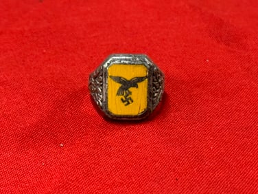 Rare German WWII Luftwaffe Flieger's ring