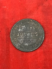 WW2 German Britische Kanalinseln/Jersey Token/Marke 1941 Organisation Todt - Ausweis