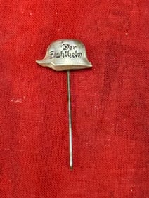 WW2 German A Stahlhelm membership stickpin