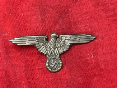 RARE WW2 GERMAN WAFFEN SS OFFICER VISOR CAP EAGLE
