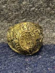 RARE WW2 U.S. MARINE CORPS OFFICER HEAVY RING