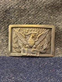 CIVIL WAR M1858 U.S. CAVALRY HORSEMAN BELT PLATE BUCKLE