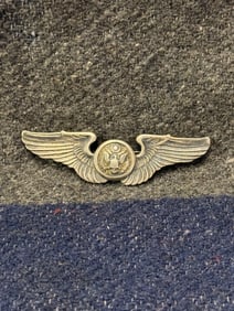 WW2 USAAF U.S. Army Air Force Sterling Silver Hat Pin 3"