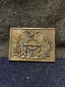 1860'S CIVIL WAR CONFEDERATE CSA GEORGIA BELT PLATE BUCKLE BY W. STOKES KIRK