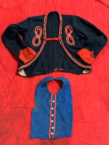 SCARCE CIVIL WAR UNION ZOUAVE CHILD'S JACKET COAT WITH VEST