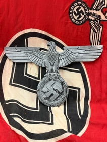 RARE WW2 GERMAN TROLLY OR BUS EAGLE - REMOVED AND RECOVERED