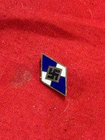 WW2 German Hitler Youth Marine Membership Lapel Badge By Otto Hoffmann Ges. Gesch.