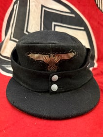 SCARCE WW2 GERMAN WAFFEN SS PANZER M43 CAP