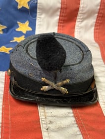 RARE CIVIL WAR VIRGINIA HEAVY ARTILLERY KEPI HAT CAP